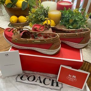 AUTHENTIC COACH, 6.5 medium width, Hibiscus/Ginger color. Paid 179.99 for them.
